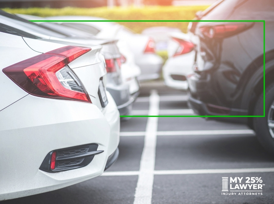 Cars in a parking lot