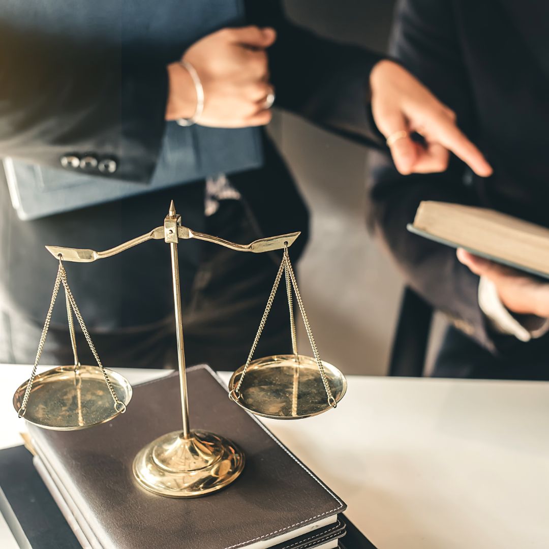 lawyers reading case